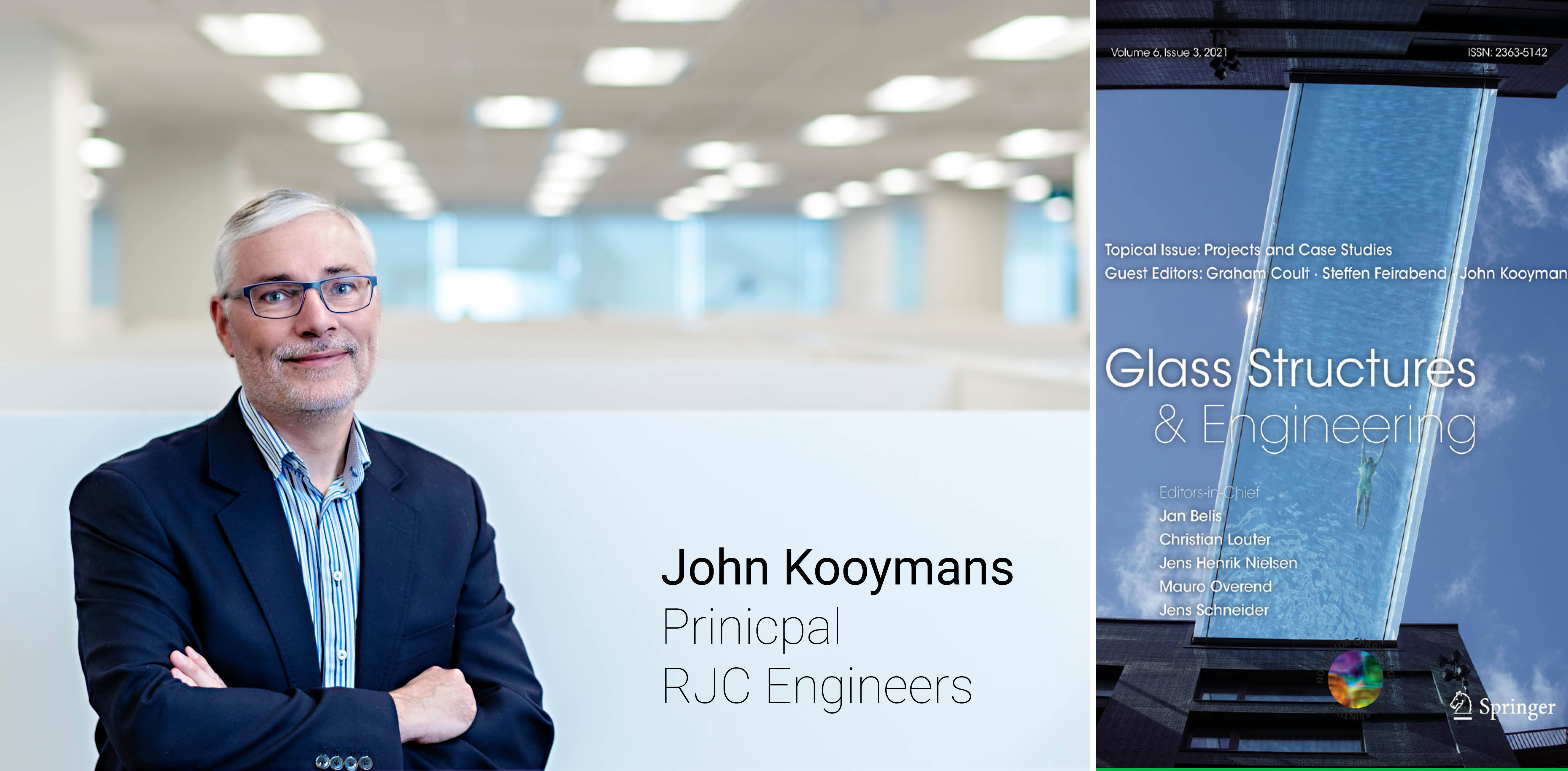 Glass Structures & Engineering Journal has John Kooymans’s Guest Editor